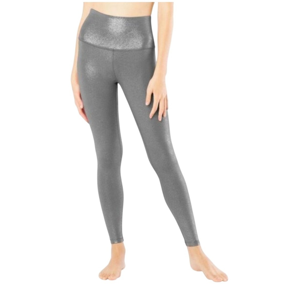 Beyond Yoga Twinkle High Waist‎ Midi Legging Stone Gray Gunmetal TwinkleTW3243 S